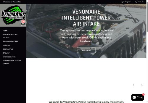 venomaire.com capture - 2025-05-06 06:59:02