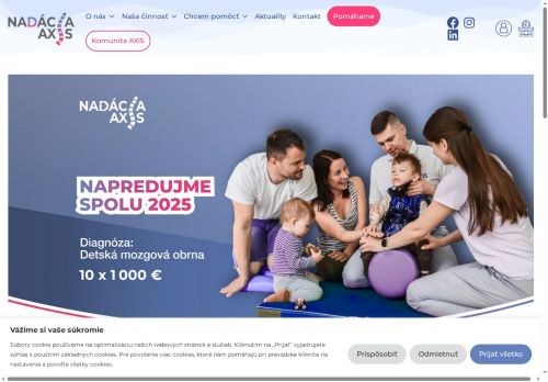 nadaciaaxis.sk capture - 2025-05-06 07:21:08