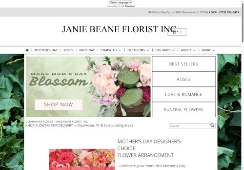 janiebeaneflorist.net capture - 2025-05-06 07:33:17