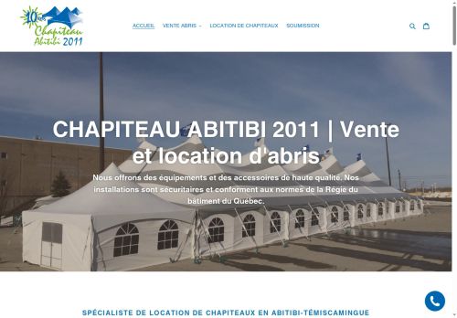 chapiteauabitibi.com capture - 2025-05-06 17:32:51