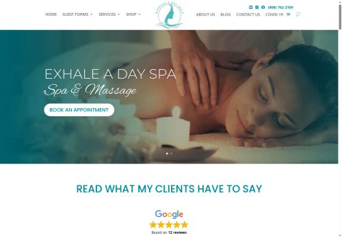 exhaleadayspa.com capture - 2025-05-06 18:59:32