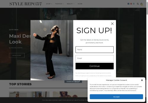 stylereportmagazine.com capture - 2025-05-06 19:03:38