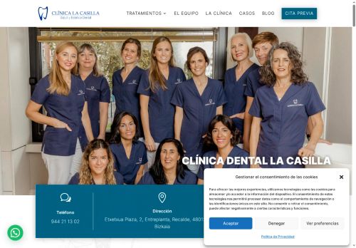 clinicadentallacasilla.com capture - 2025-05-07 00:21:27