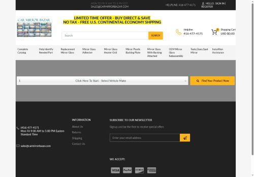 carmirrorbazar.com capture - 2025-05-07 07:16:36