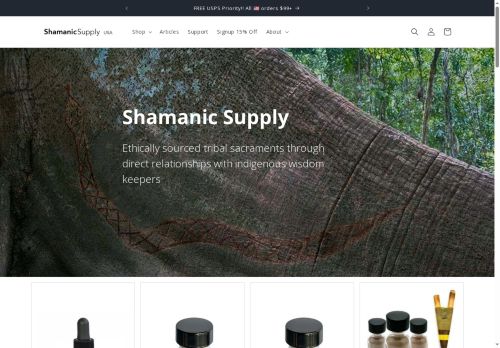 shamanicsupply.com capture - 2025-05-07 19:53:06