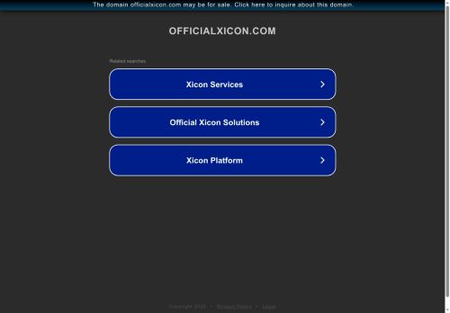 officialxicon.com capture - 2025-05-08 00:46:15