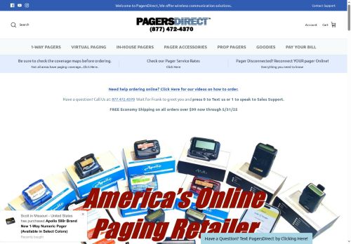 pagersdirect.net capture - 2025-05-08 02:57:25