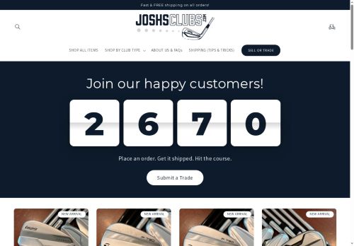 joshsclubs.com capture - 2025-05-08 06:56:48