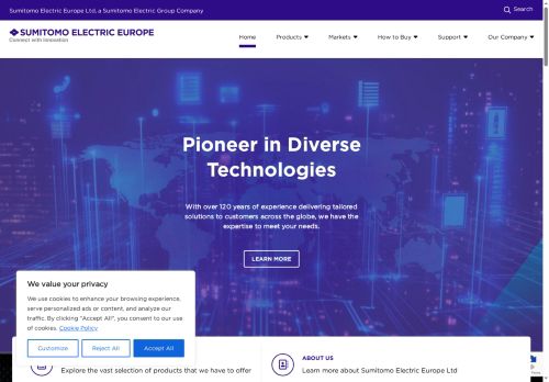sumitomoelectriceurope.com capture - 2025-05-08 07:29:26