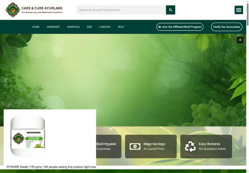 careandcureayurlabs.com capture - 2025-05-08 08:57:15