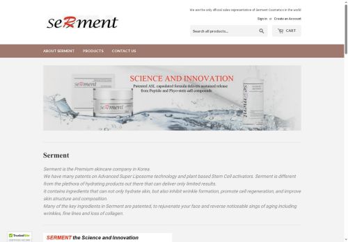 sermentcosmetics.com capture - 2025-05-08 11:13:19