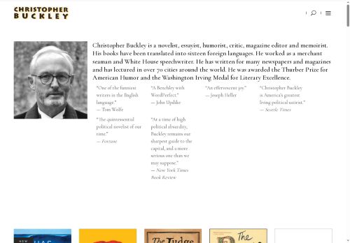 christopherbuckley.com capture - 2025-05-08 20:57:15