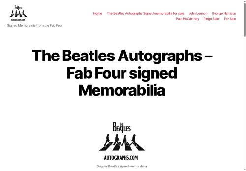 thebeatlesautographs.com capture - 2025-05-09 01:51:30