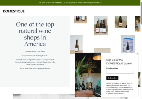 Domestique Wine capture - 2025-05-09 05:19:37