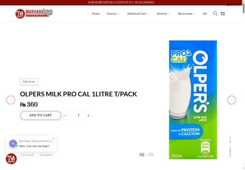 marhabasupermarket.store capture - 2025-05-09 05:58:20