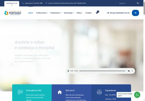 clinicafundacaopenteado.org capture - 2025-05-09 06:01:11