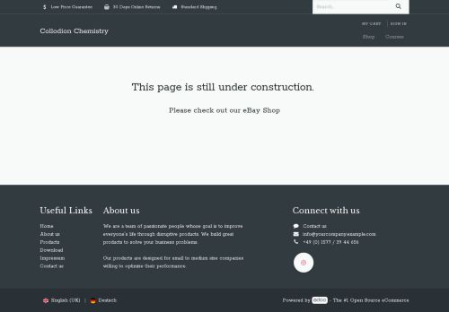 collodionchemistry.com capture - 2025-05-09 08:38:16