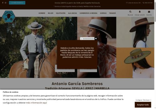 sombrerosantoniogarcia.com capture - 2025-05-09 13:24:25