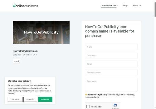 howtogetpublicity.com capture - 2025-05-09 13:56:03