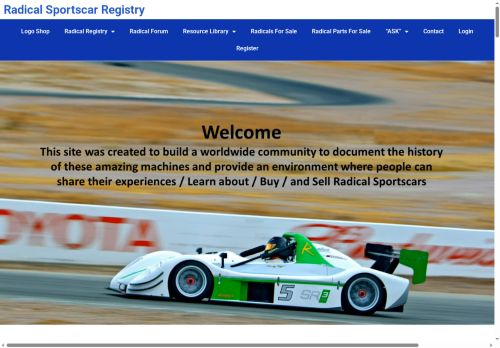 radicalsportscarregistry.com capture - 2025-05-10 00:28:25
