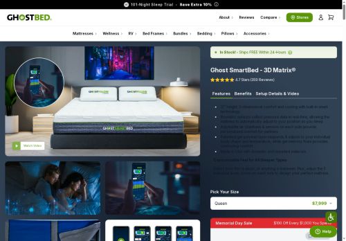ghostsmartbed.com capture - 2025-05-12 00:00:50