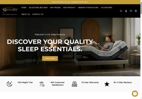 ussleepproducts.com capture - 2025-05-12 04:37:50