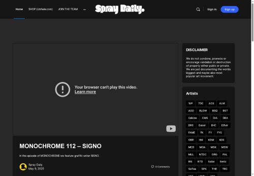 spraydaily.com capture - 2025-05-12 07:46:42