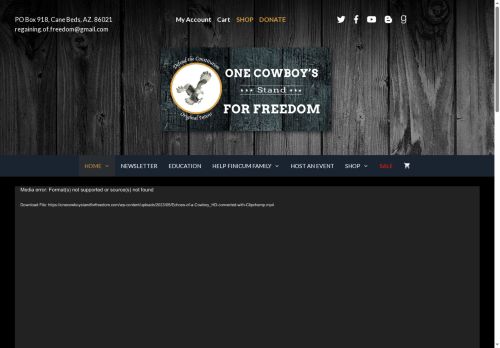 onecowboystandforfreedom.com capture - 2025-05-12 08:58:47