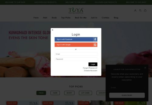 tuyabeauty.com capture - 2025-05-12 12:50:36