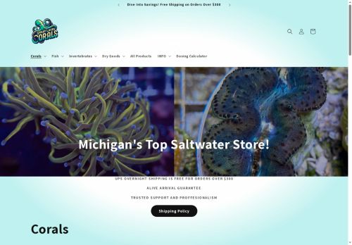 greatlakescorals.com capture - 2025-05-12 14:22:28