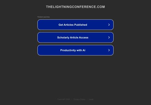 thelightningconference.com capture - 2025-05-12 17:33:50