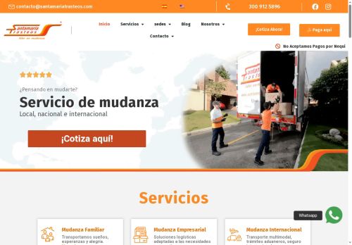 santamariamudanzas.com capture - 2025-05-12 17:40:37