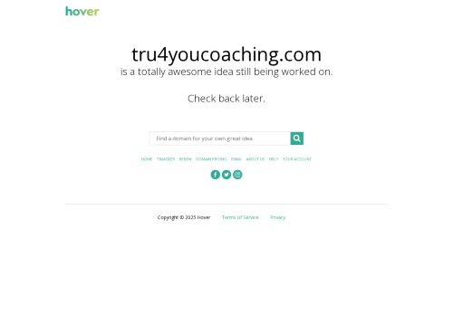 tru4youcoaching.com capture - 2025-05-12 17:51:39