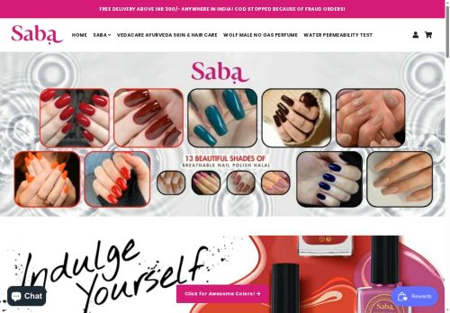 sabapersonalcare.com capture - 2025-05-12 19:33:42