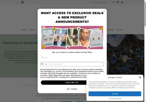 saraswati-imports.com capture - 2025-05-13 04:39:04