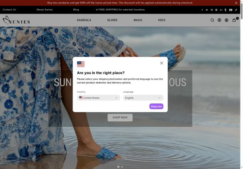 shopsunies.com capture - 2025-05-13 07:20:27