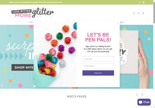 lessbittermoreglitter.shop capture - 2025-05-13 09:29:29