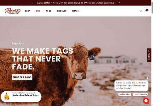 ritcheytags.com capture - 2025-05-13 10:31:08