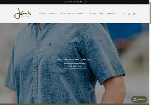 johnsmensclothing.com capture - 2025-05-13 12:42:49