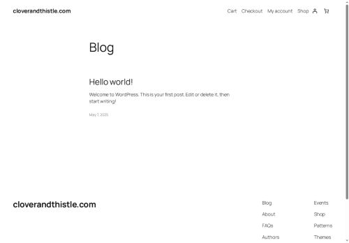 cloverandthistle.com capture - 2025-05-14 01:08:10