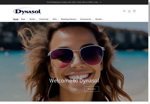 dynasoleyewear.com capture - 2025-05-14 03:07:39