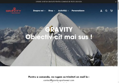 gravity-sportswear.com capture - 2025-05-14 08:06:00