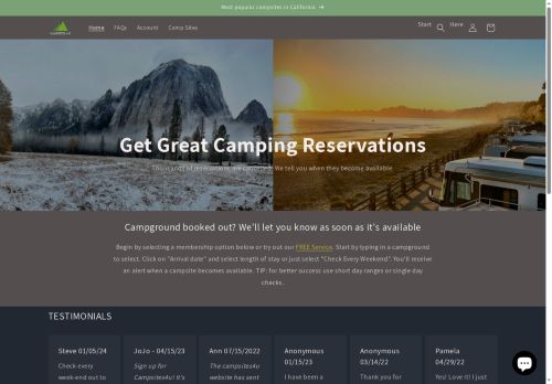 campsites4u.com capture - 2025-05-14 18:18:11