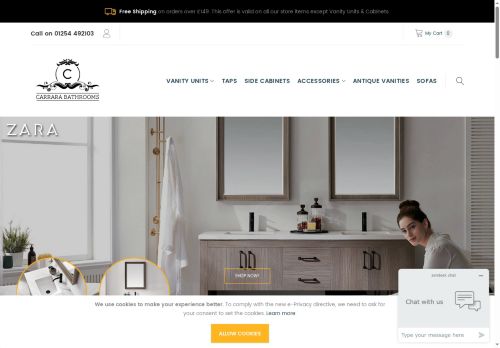 carrarabathrooms.co.uk capture - 2025-05-15 05:38:53