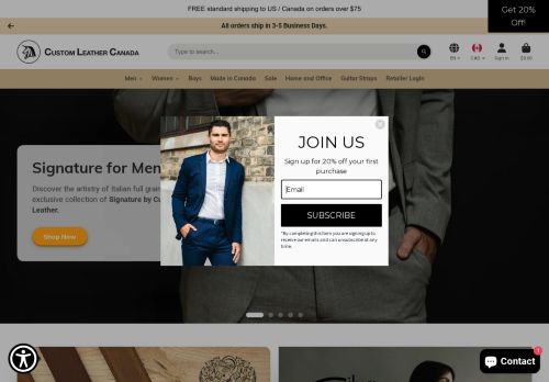 customleather.com capture - 2025-05-15 12:47:50