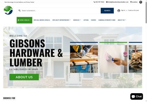 gibsonshomecenter.com capture - 2025-05-15 16:41:24