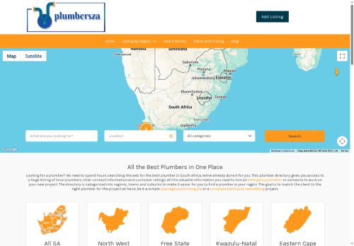 plumbersza.directory capture - 2025-05-15 17:46:32