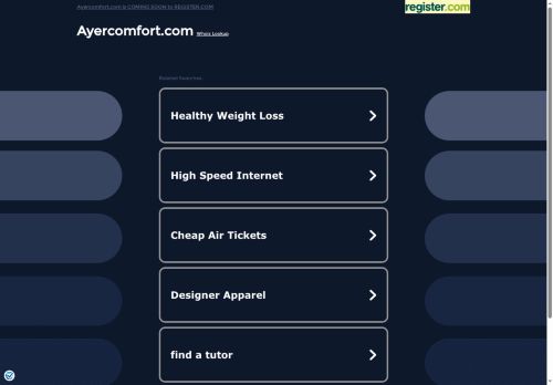 Ayer Comfort capture - 2025-05-15 20:56:46