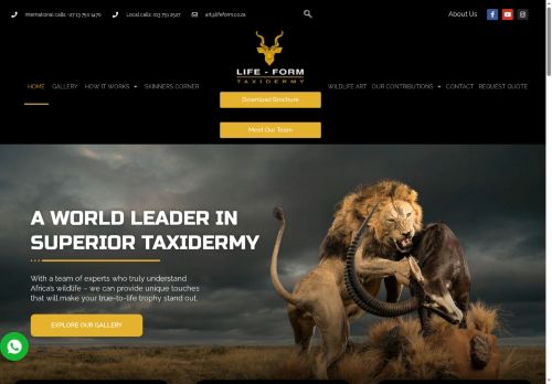 lifeformtaxidermy.com capture - 2025-05-16 04:31:28