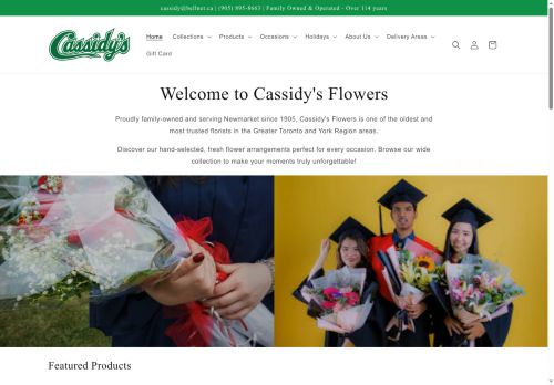 cassidysflowersandgifts.com capture - 2025-05-16 06:11:42
